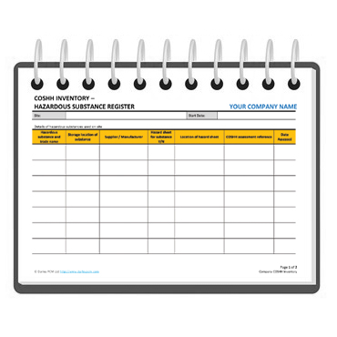 chemical records storage coshh keeping chemicals safety site